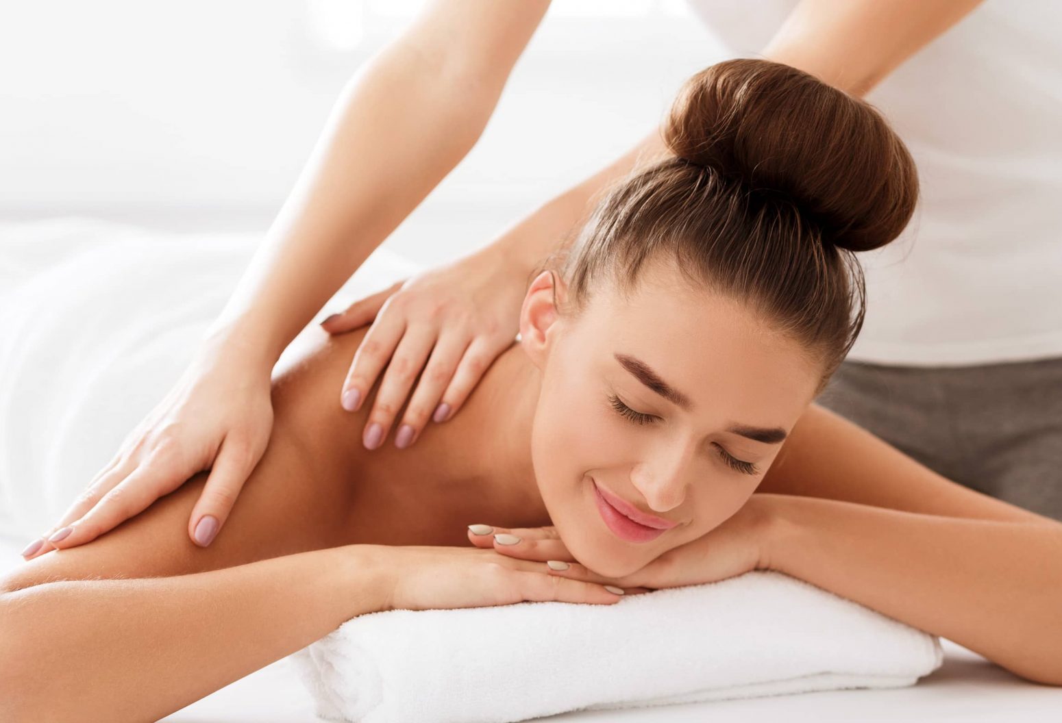 Woman getting a massage